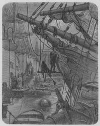 The Concordia Ship, in a Dock Basin